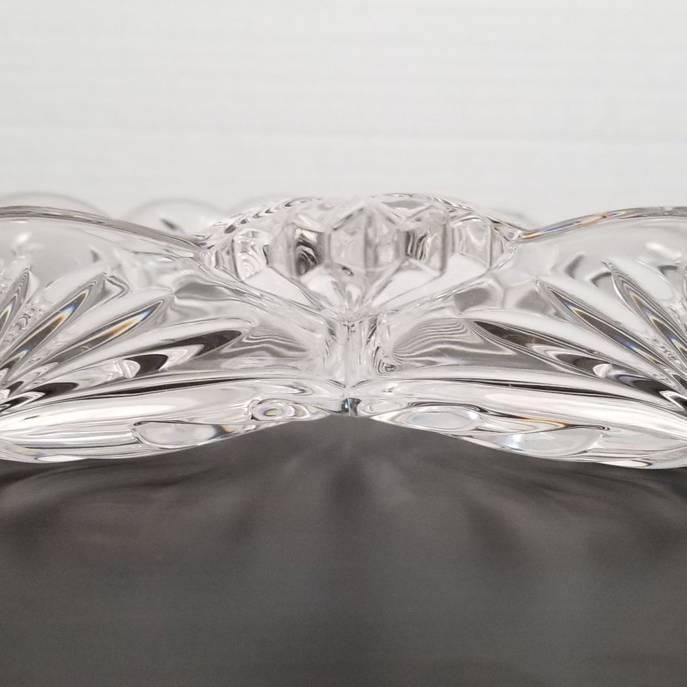 Bleikristall Crystal Divided Heart-Shaped Frosted & Clear Dish - Picture 5 of 6